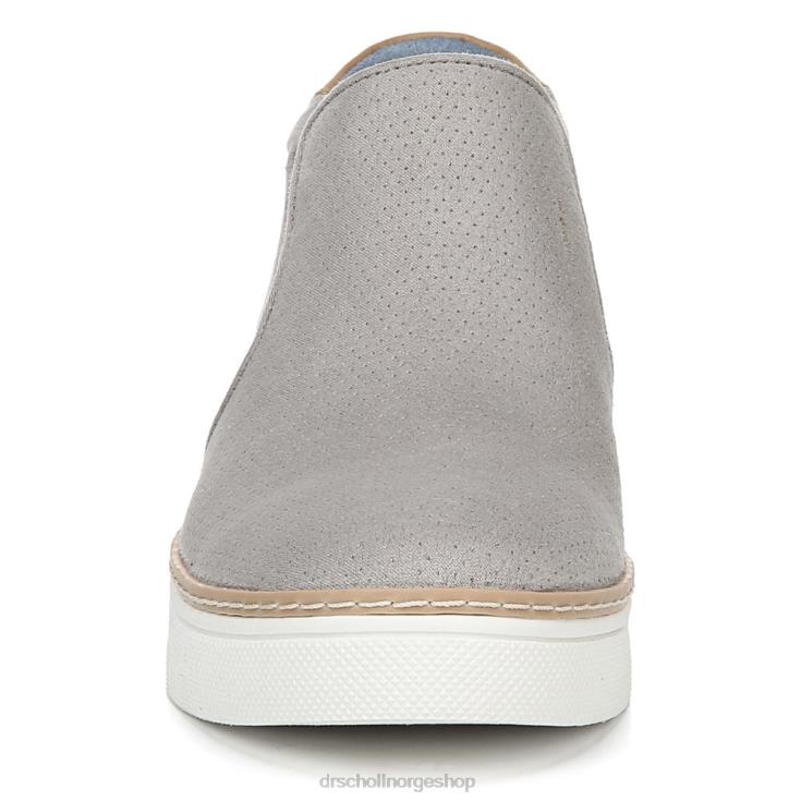 nei Dr. Scholl's unisex hvis bare wedge sneaker myk grå mikrofiber perf 4266D59