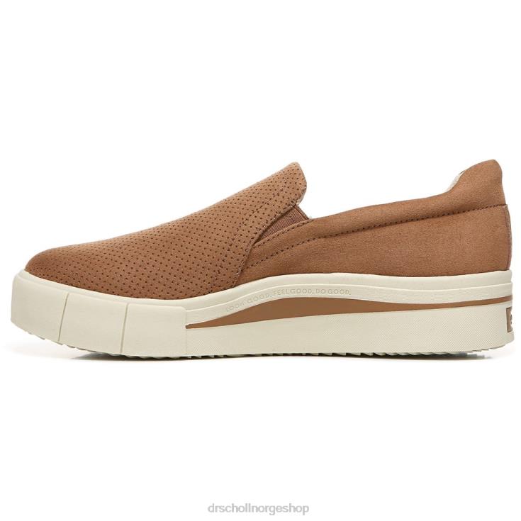 nei Dr. Scholl's unisex lykke lo slip on joggesko brunt stoff 4266D80