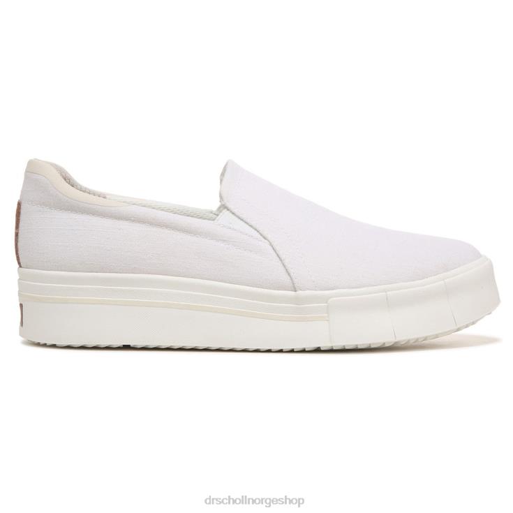 nei Dr. Scholl's unisex lykke lo slip on joggesko hvitt stoff 4266D84