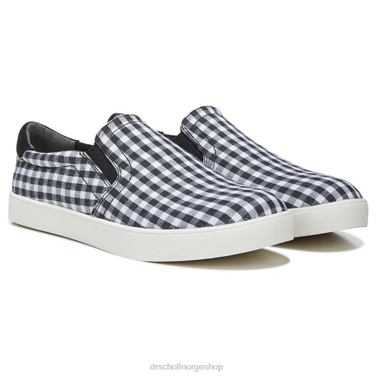 nei Dr. Scholl's unisex madison slip on joggesko svart gingham 4266D40