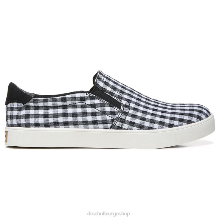 nei Dr. Scholl's unisex madison slip on joggesko svart gingham 4266D40