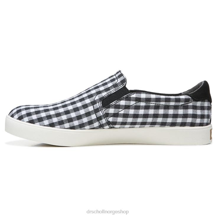 nei Dr. Scholl's unisex madison slip on joggesko svart gingham 4266D40