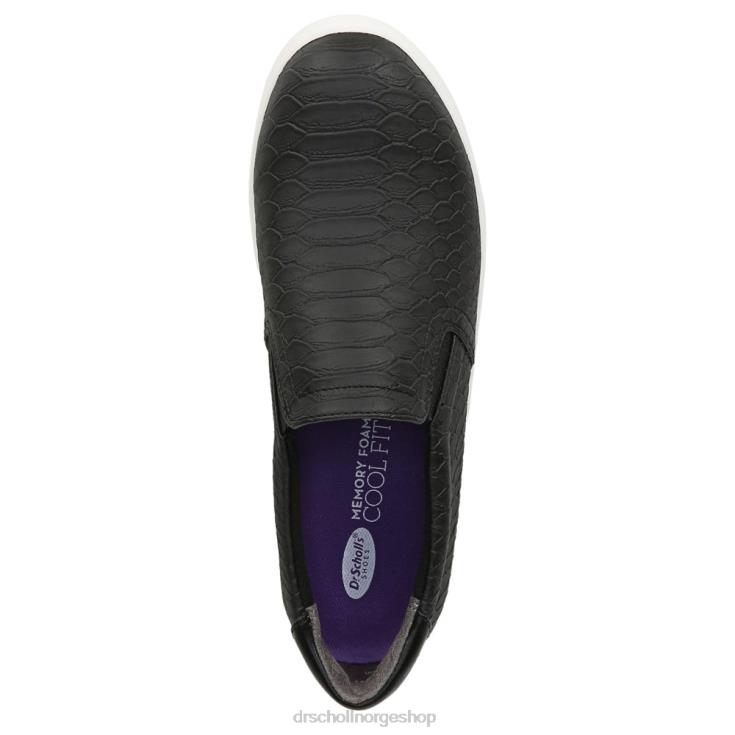 nei Dr. Scholl's unisex madison slip on joggesko svart pyton 4266D37