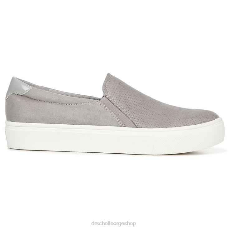 nei Dr. Scholl's unisex nova slip on joggesko myk grå mikrofiber perf 4266D70