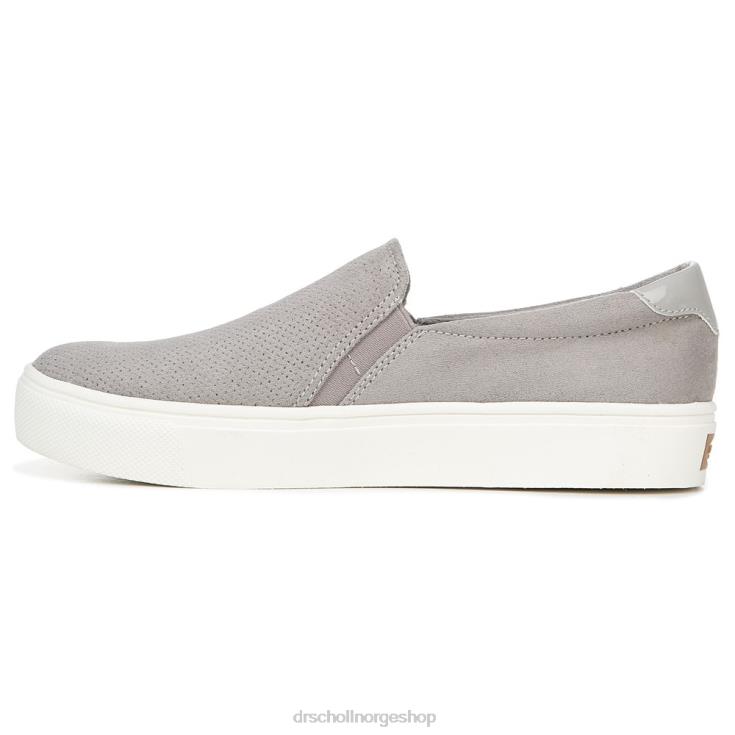 nei Dr. Scholl's unisex nova slip on joggesko myk grå mikrofiber perf 4266D70