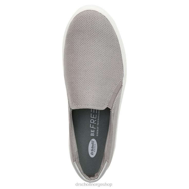 nei Dr. Scholl's unisex nova slip on joggesko myk grå mikrofiber perf 4266D70