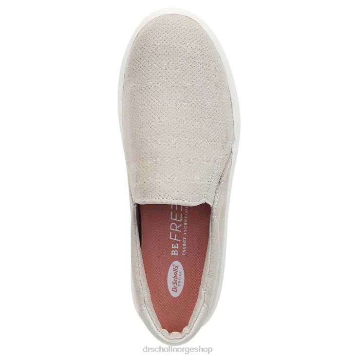 nei Dr. Scholl's unisex nova slip on joggesko østersgrå mikrofiber perf 4266D69