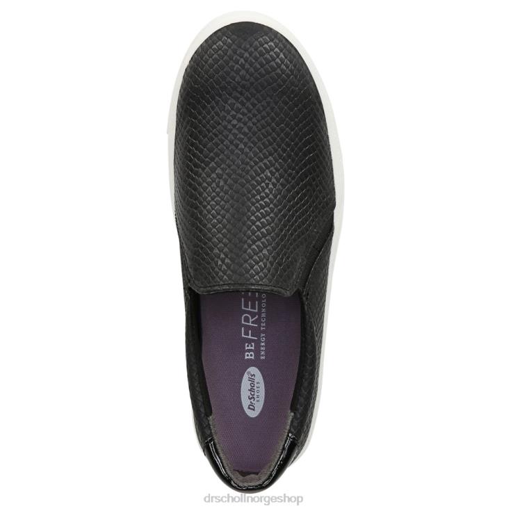 nei Dr. Scholl's unisex nova slip on joggesko svart slange 4266D68