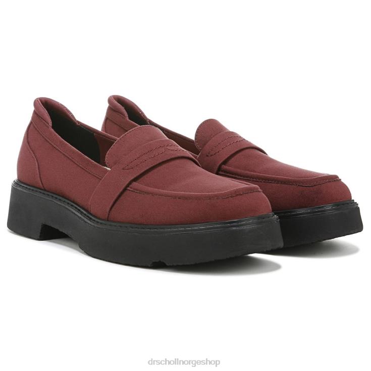 nei Dr. Scholl's unisex livlig loafer rikt rødt stoff 4266D227