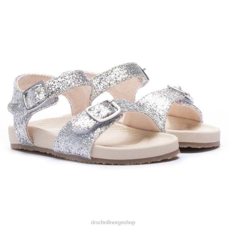 nei Dr. Scholl's smårolling/liten gutt isla sandal sølv glitter 4266D322