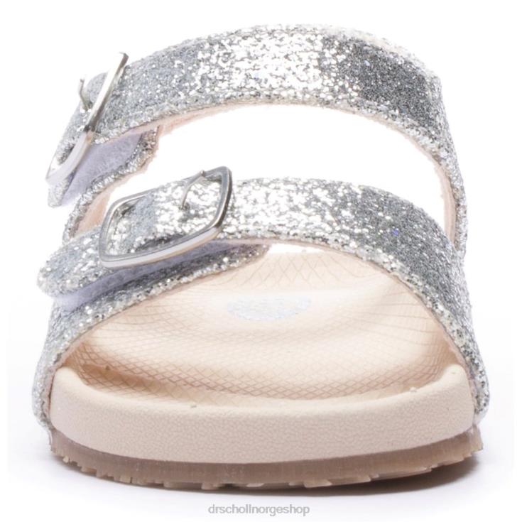 nei Dr. Scholl's smårolling/liten gutt isla sandal sølv glitter 4266D322