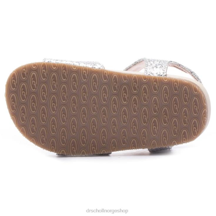 nei Dr. Scholl's smårolling/liten gutt isla sandal sølv glitter 4266D322