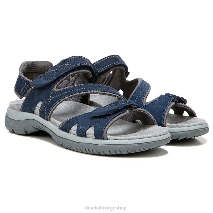 nei Dr. Scholl's unisex adelle sandal elegant marineblå semsket skinn 4266D158