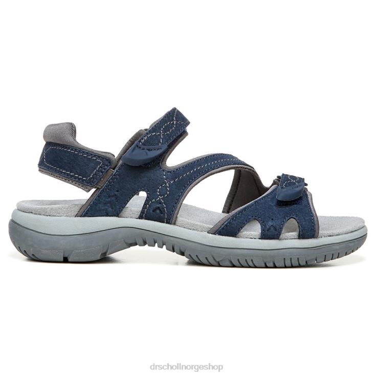 nei Dr. Scholl's unisex adelle sandal elegant marineblå semsket skinn 4266D158