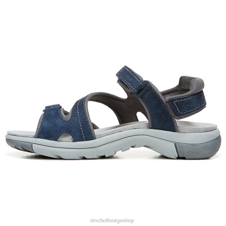 nei Dr. Scholl's unisex adelle sandal elegant marineblå semsket skinn 4266D158