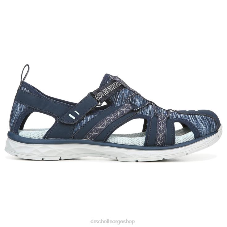 nei Dr. Scholl's unisex andrews fisherman sandal marineblå stoff 4266D197