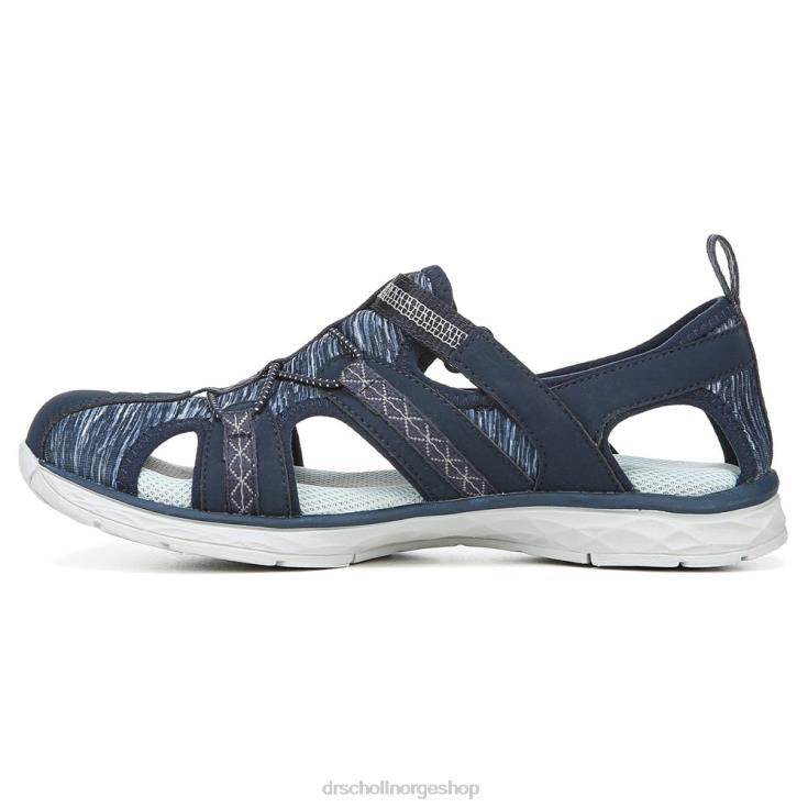 nei Dr. Scholl's unisex andrews fisherman sandal marineblå stoff 4266D197