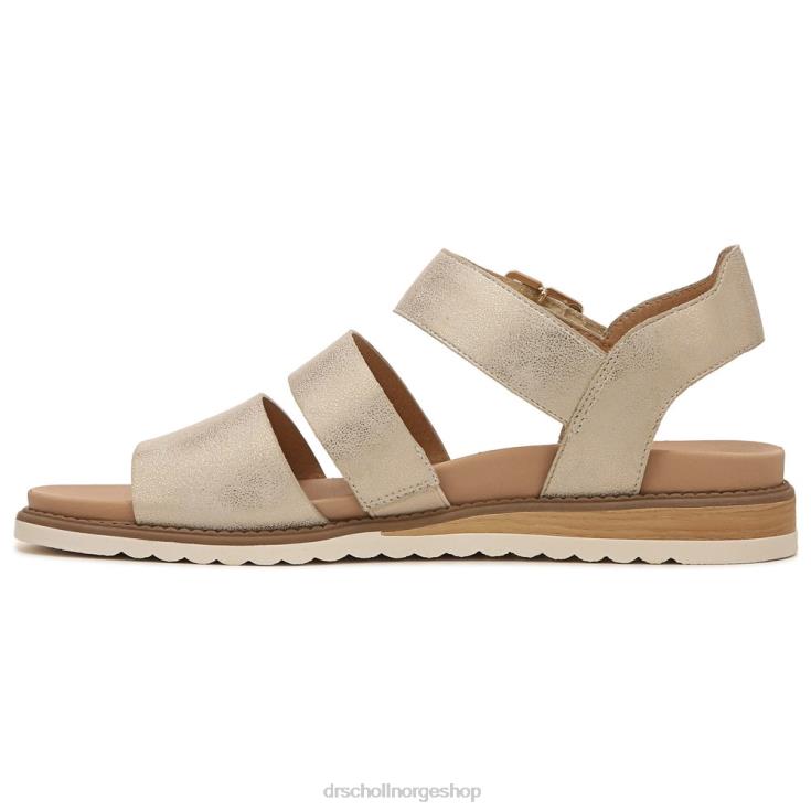 nei Dr. Scholl's unisex øyglødende flat sandal gull 4266D21