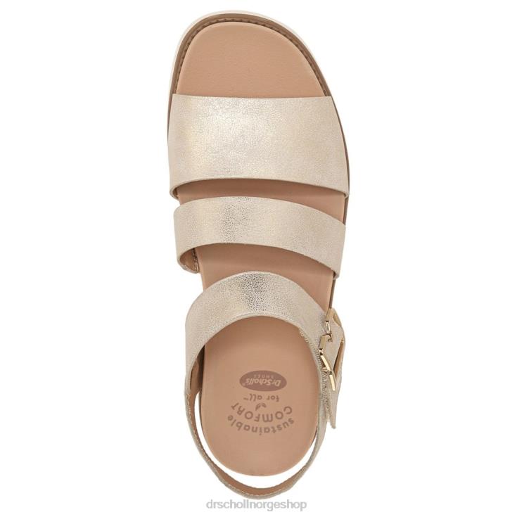 nei Dr. Scholl's unisex øyglødende flat sandal gull 4266D21