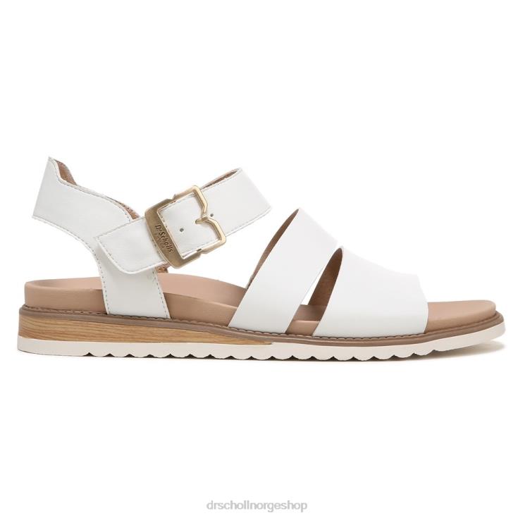 nei Dr. Scholl's unisex øyglødende flat sandal hvit 4266D20