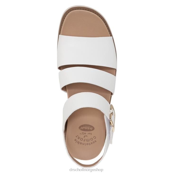 nei Dr. Scholl's unisex øyglødende flat sandal hvit 4266D20