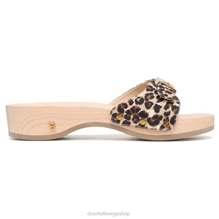 nei Dr. Scholl's x Veronica Beard unisex original sandal leopardprint lerret 4266D118