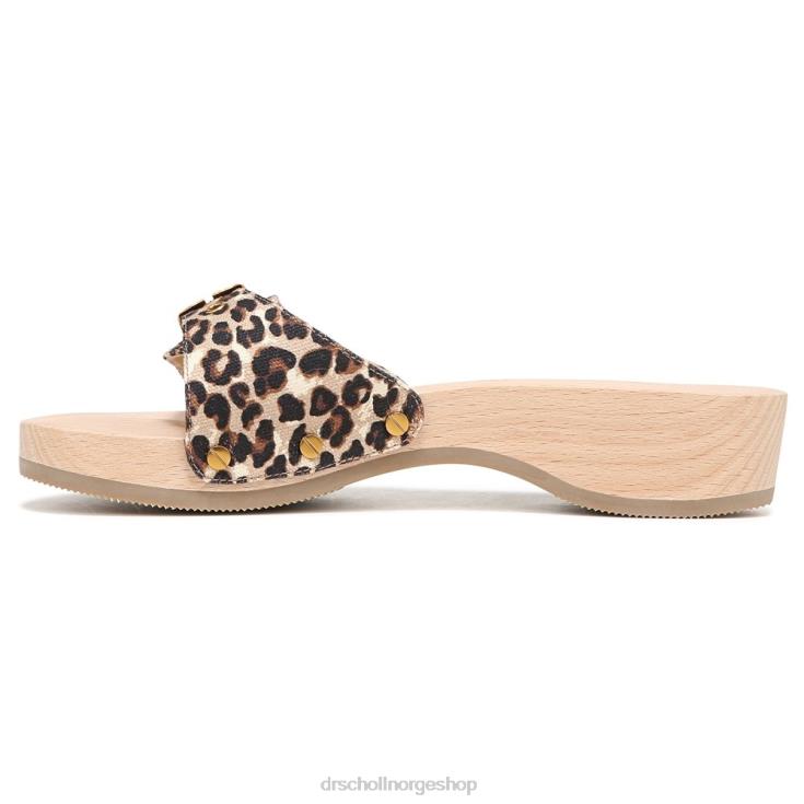 nei Dr. Scholl's x Veronica Beard unisex original sandal leopardprint lerret 4266D118