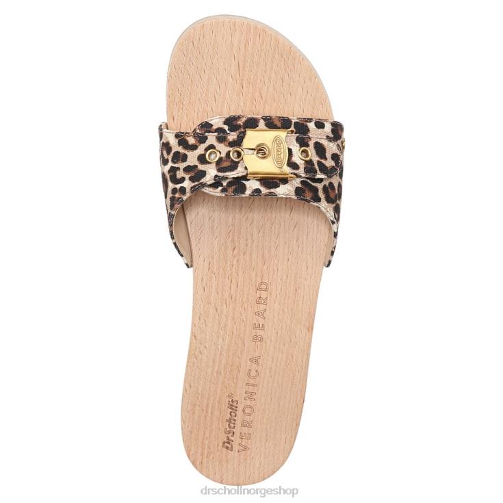 nei Dr. Scholl's x Veronica Beard unisex original sandal leopardprint lerret 4266D118