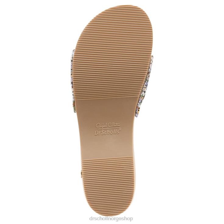 nei Dr. Scholl's x Veronica Beard unisex original sandal skoggrønt blomsterlerret 4266D116