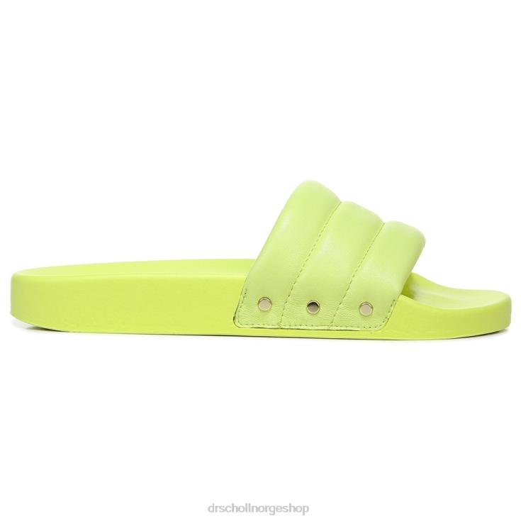 nei Dr. Scholl's unisex fiskene chill slide sandal lime skinn 4266D211