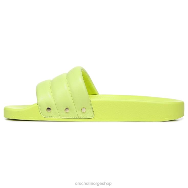 nei Dr. Scholl's unisex fiskene chill slide sandal lime skinn 4266D211