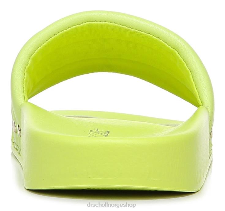 nei Dr. Scholl's unisex fiskene chill slide sandal lime skinn 4266D211