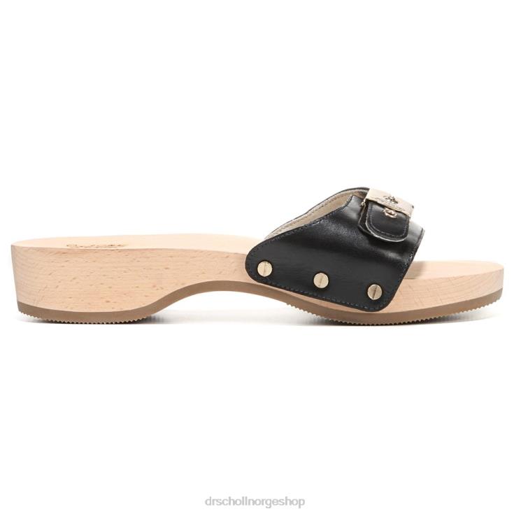 nei Dr. Scholl's unisex original sandal Svart lær 4266D14