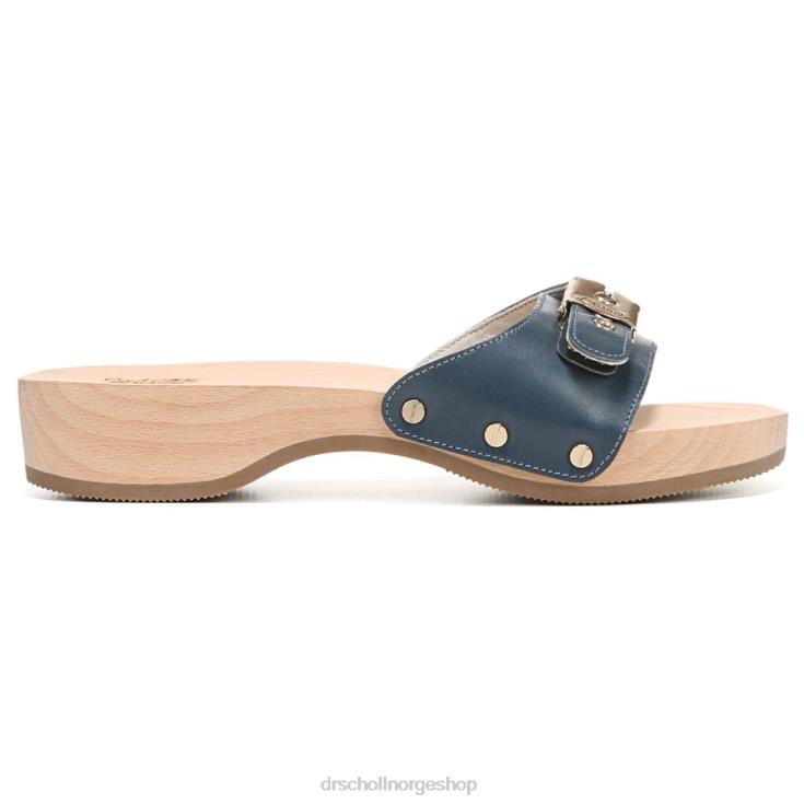 nei Dr. Scholl's unisex original sandal blått skinn 4266D18