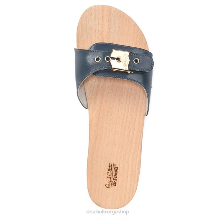 nei Dr. Scholl's unisex original sandal blått skinn 4266D18