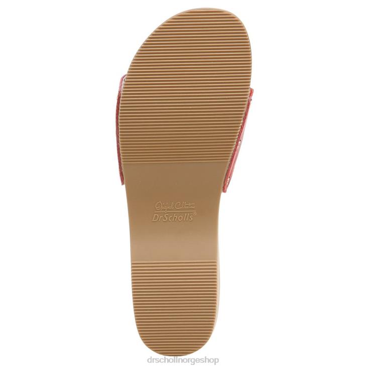 nei Dr. Scholl's unisex original sandal rødt skinn 4266D16