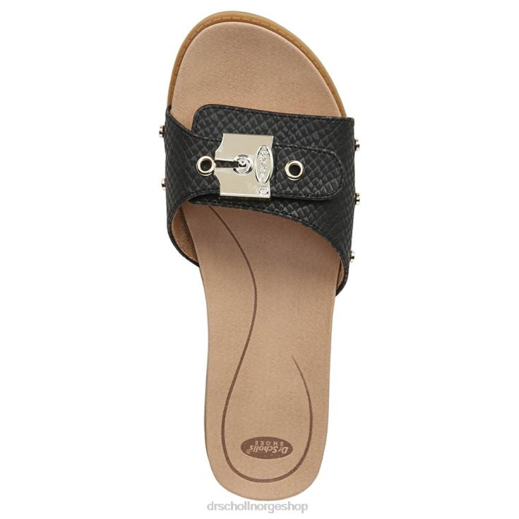 nei Dr. Scholl's unisex originalistisk sandal svart slange 4266D186