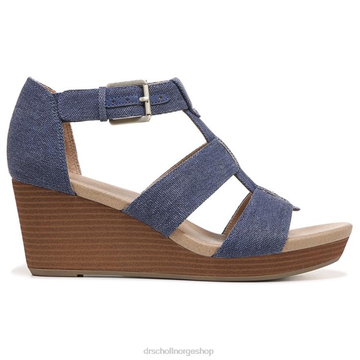 nei Dr. Scholl's unisex barton kile sandal denimblått stoff 4266D167