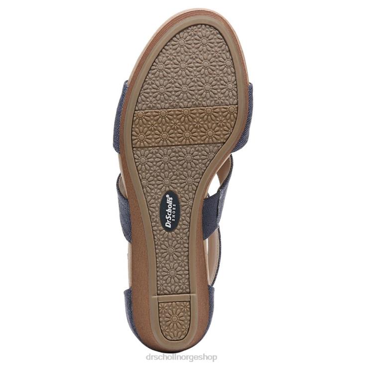 nei Dr. Scholl's unisex barton kile sandal denimblått stoff 4266D167