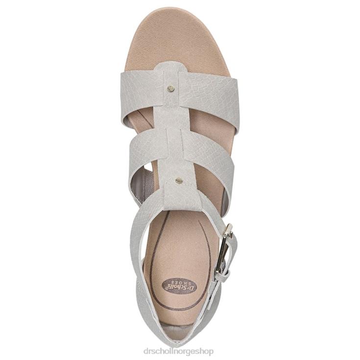 nei Dr. Scholl's unisex barton kile sandal grå slangetrykk 4266D163