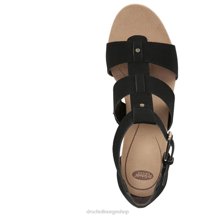 nei Dr. Scholl's unisex barton kile sandal svart slangetrykk 4266D165