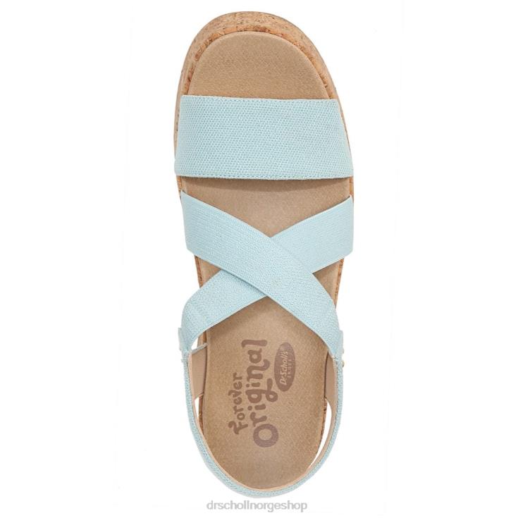 nei Dr. Scholl's unisex dottie strappy wedge sandal blå 4266D202