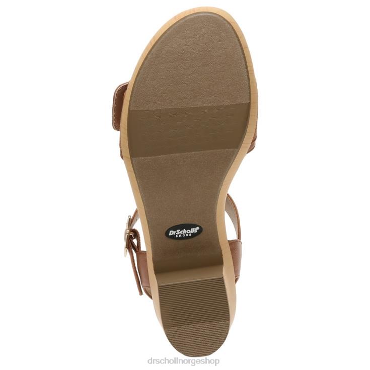 nei Dr. Scholl's unisex felicity too blokkhæl sandal honningbrun syntetisk 4266D162