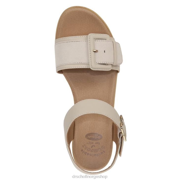 nei Dr. Scholl's unisex felicity too blokkhæl sandal seashell beige syntetisk 4266D161