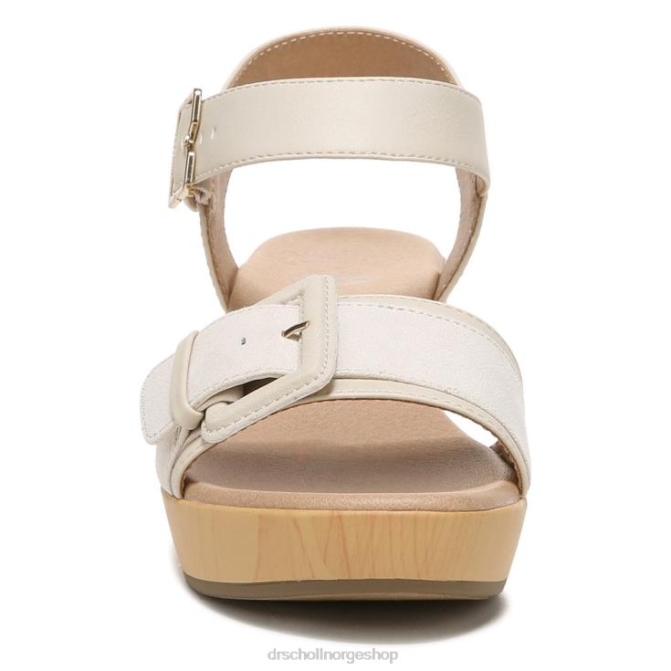 nei Dr. Scholl's unisex felicity too blokkhæl sandal seashell beige syntetisk 4266D161