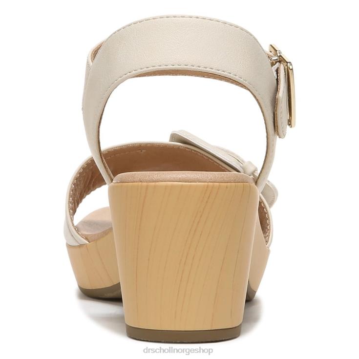 nei Dr. Scholl's unisex felicity too blokkhæl sandal seashell beige syntetisk 4266D161