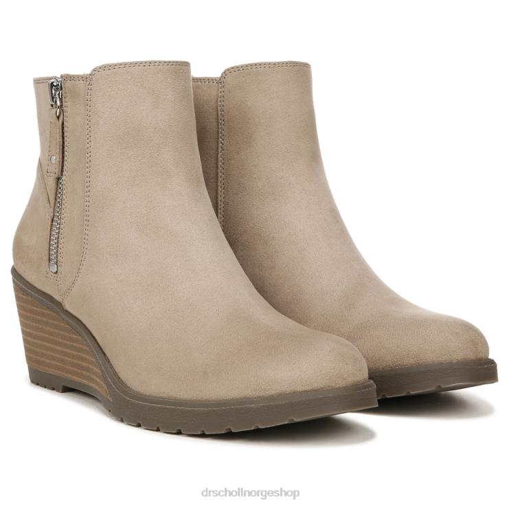 nei Dr. Scholl's unisex chloe ankelstøvle taupe stoff 4266D108